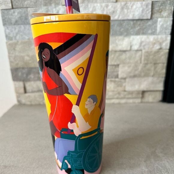 Starbucks Insulated Tumbler NEW Pride Collection by Sophia Birken 2024  Straw & - Picture 6 of 10